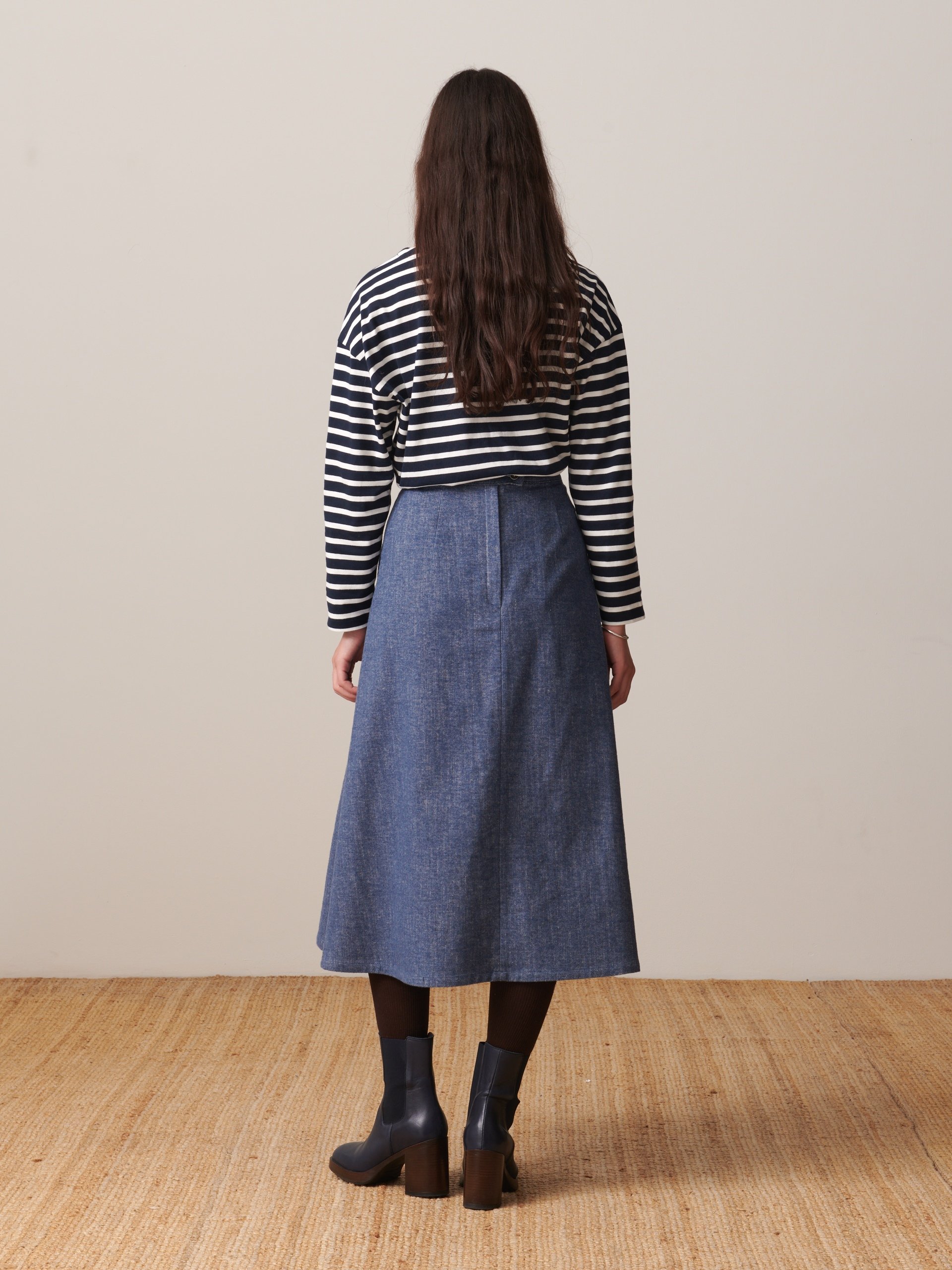 OLLY SKIRT -  Blue , Ready-to-wear Bensimon