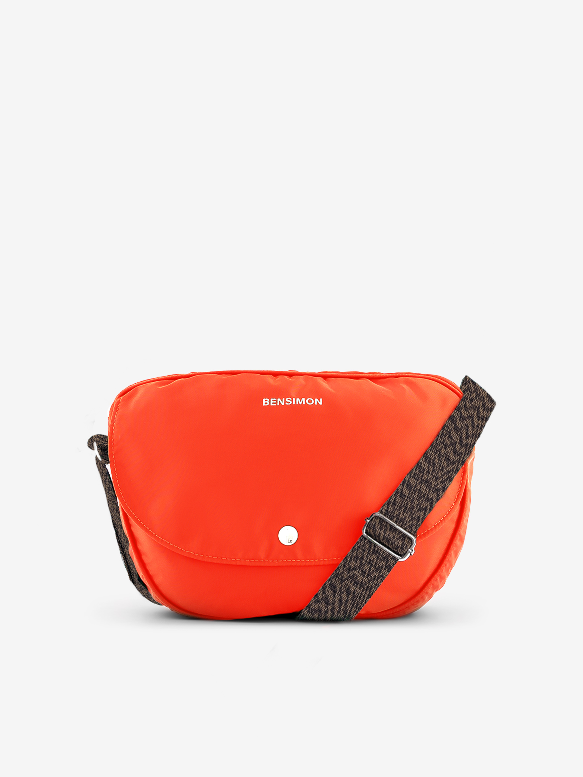 FOLDED HALF MOON -  Orange , Bags & Luggage Bensimon
