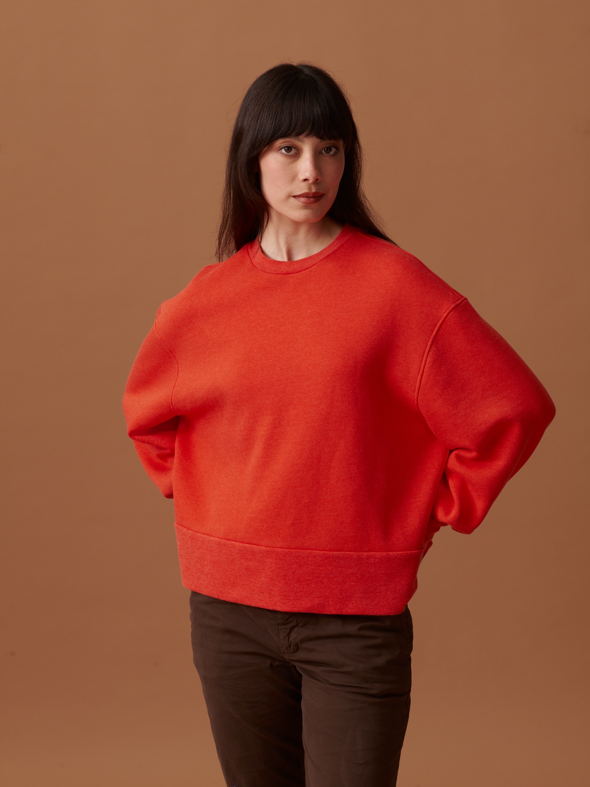 OLEK SWEATSHIRT -  Orange , Ready-to-wear Bensimon