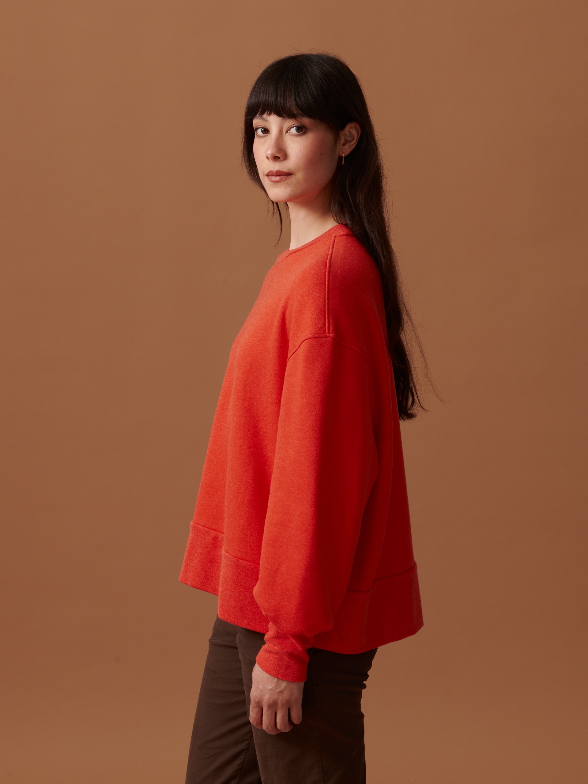 OLEK SWEATSHIRT -  Orange , Ready-to-wear Bensimon