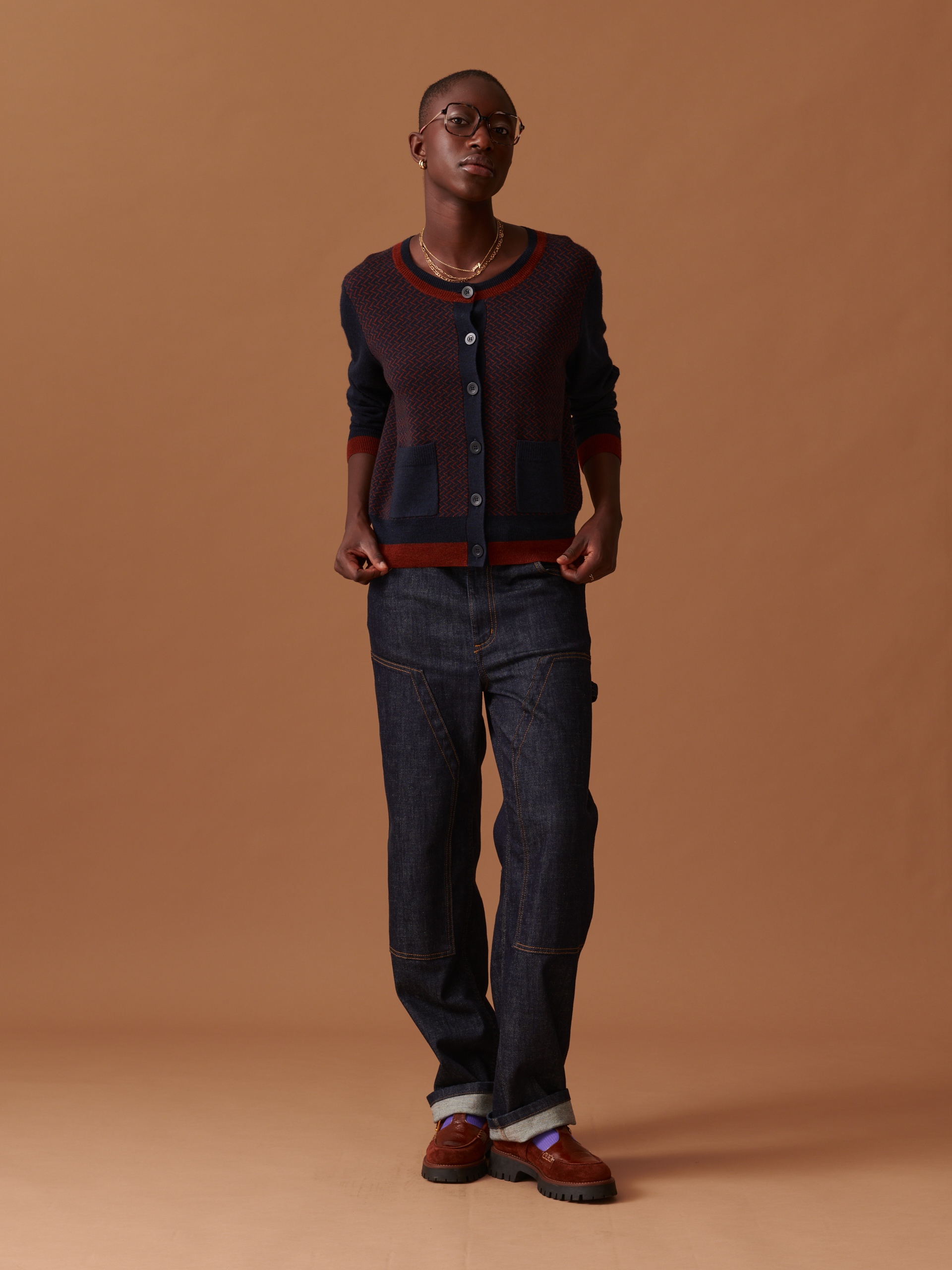 JAMIE CARDIGAN -  Marine , Ready-to-wear Bensimon