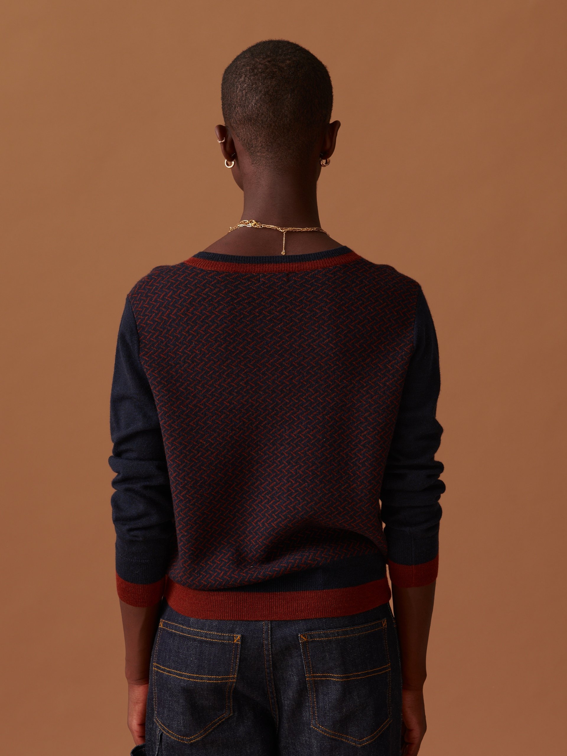 JAMIE CARDIGAN -  Marine , Ready-to-wear Bensimon