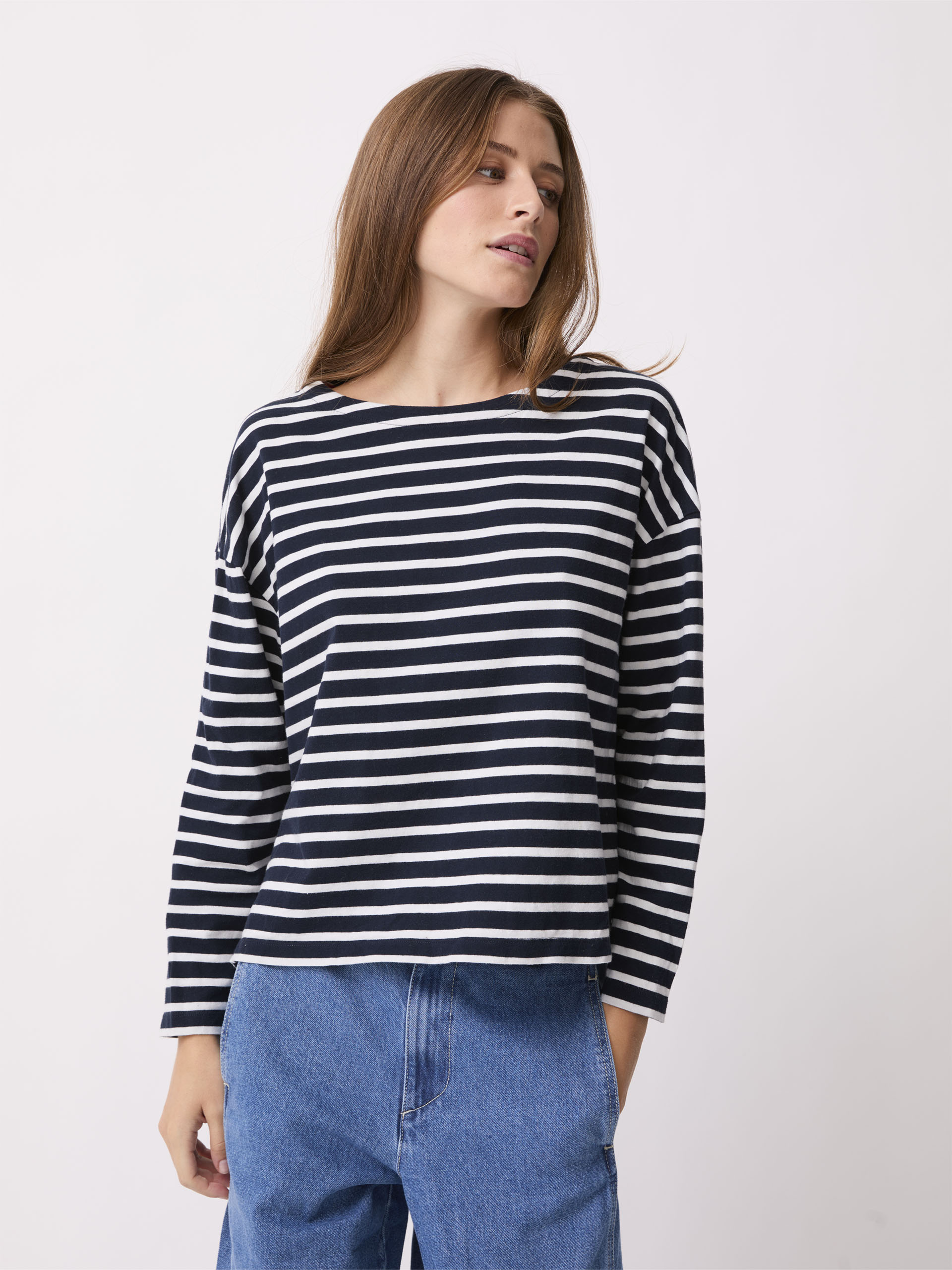 JULY LS T-SHIRT LOICK -  Marine , Ready-to-wear Bensimon