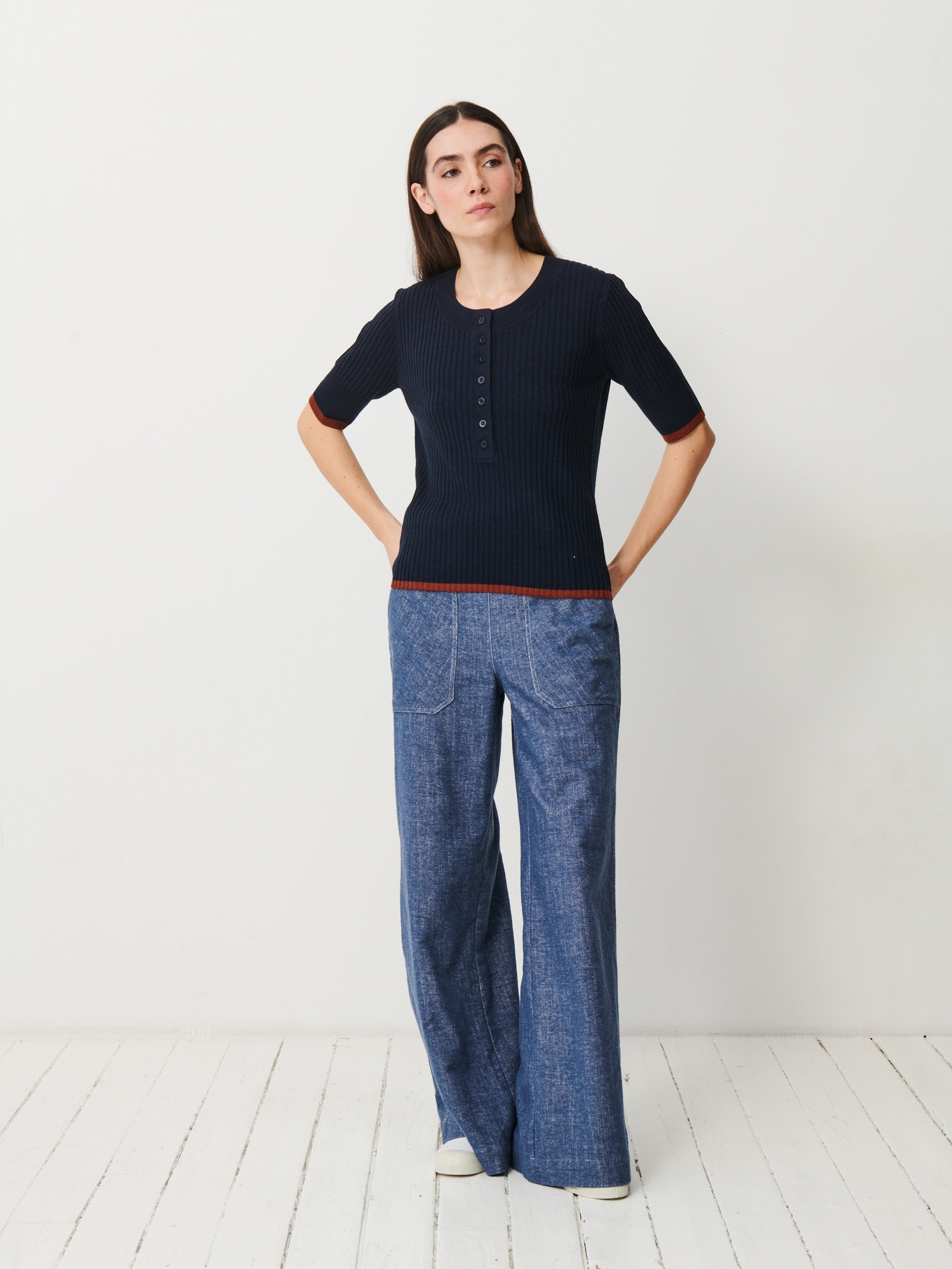 OREN SWEATER -  Marine , Ready-to-wear Bensimon