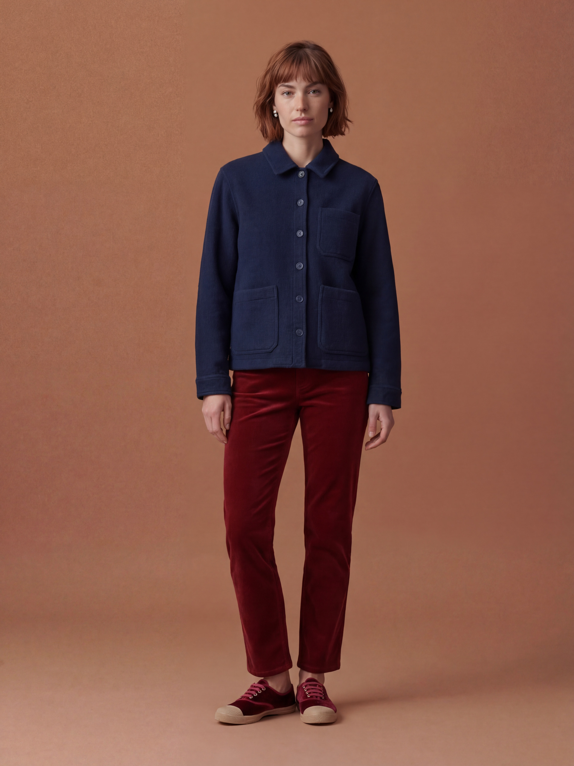GOLTA JACKET -  Marine , Ready-to-wear Bensimon