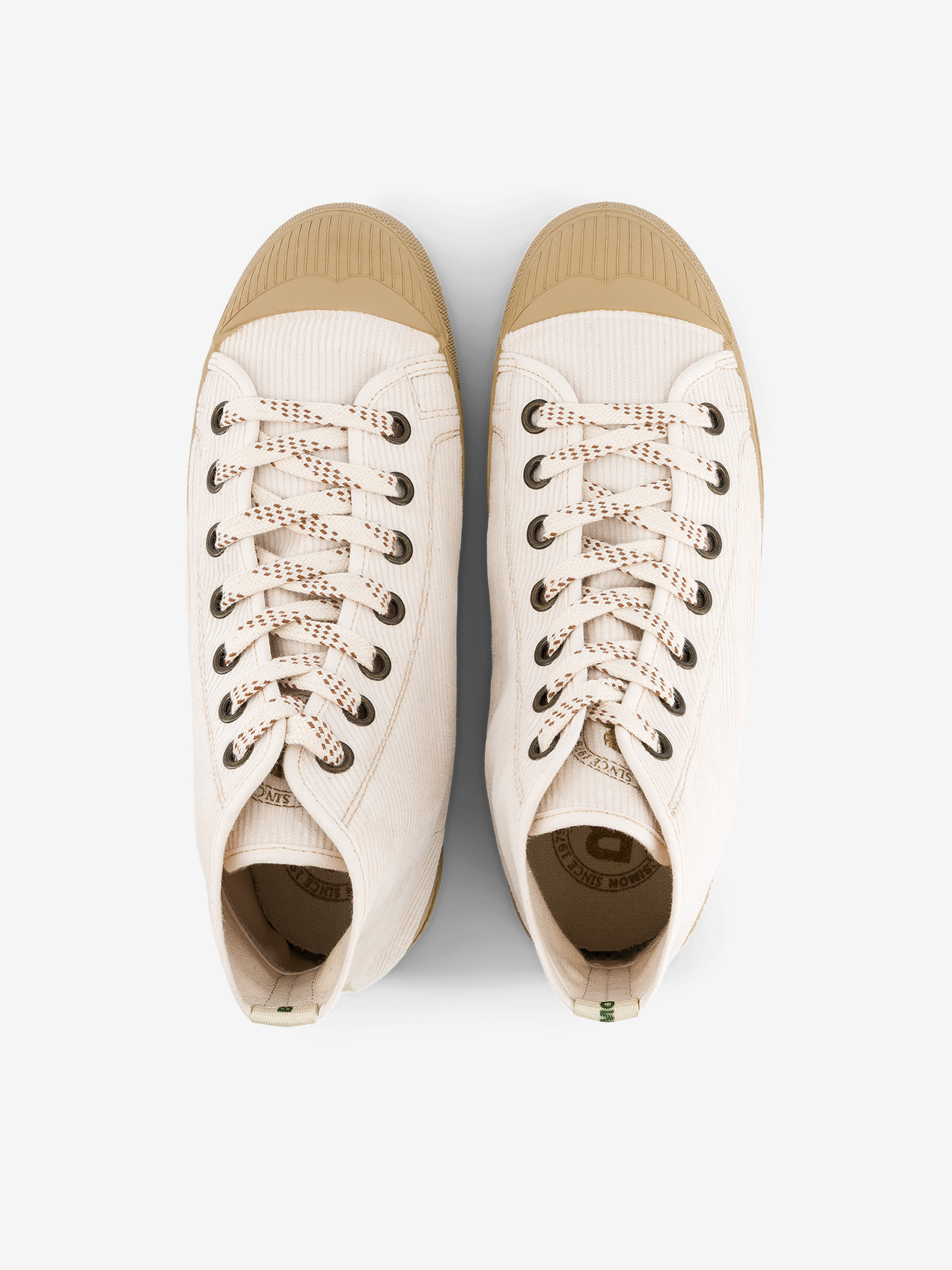 Women's Stella B79 corduroy sneakers - Ecru , Tennis & Shoes Bensimon