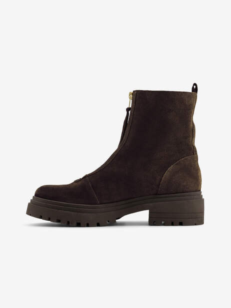 Women's zipped Chelsea boots -  Chocolate , Tennis & Shoes Bensimon