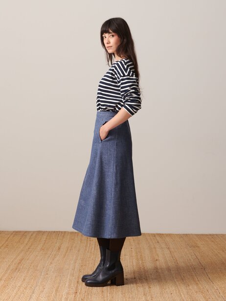 OLLY SKIRT -  Blue , Ready-to-wear Bensimon