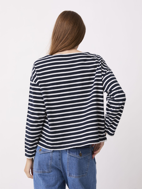 JULY LS T-SHIRT LOICK -  Marine , Ready-to-wear Bensimon
