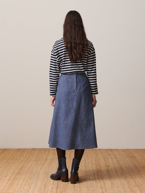OLLY SKIRT -  Blue , Ready-to-wear Bensimon