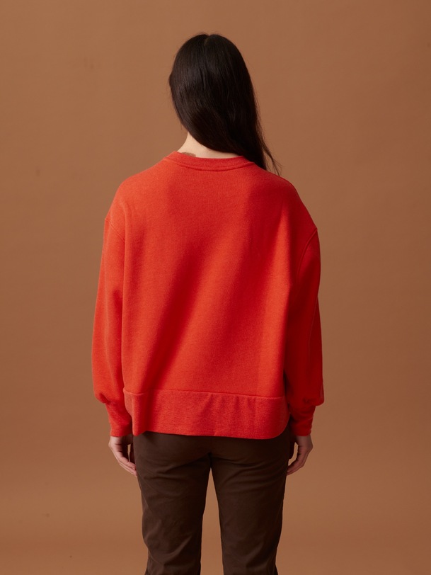 OLEK SWEATSHIRT -  Orange , Ready-to-wear Bensimon