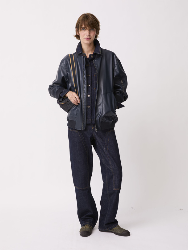 OVIDIE BOMBERS -  Marine , Ready-to-wear Bensimon