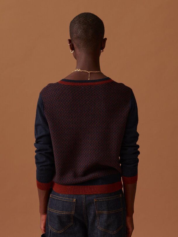 JAMIE CARDIGAN -  Marine , Ready-to-wear Bensimon