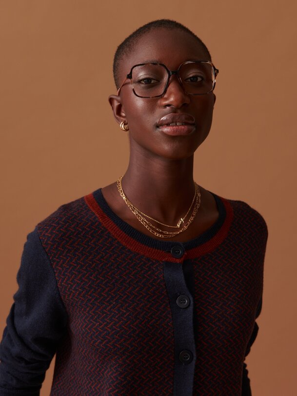 JAMIE CARDIGAN -  Marine , Ready-to-wear Bensimon