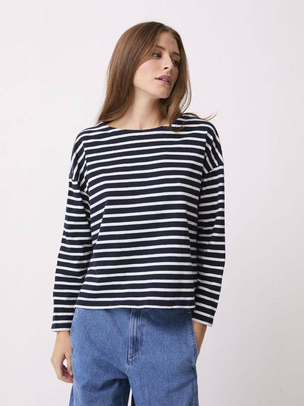JULY LS T-SHIRT LOICK -  Marine , Ready-to-wear Bensimon