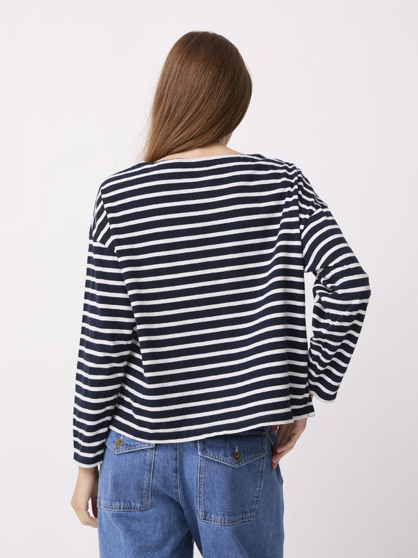 JULY LS T-SHIRT LOICK -  Marine , Ready-to-wear Bensimon