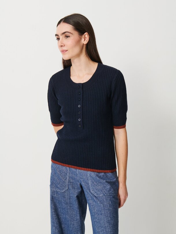 OREN SWEATER -  Marine , Ready-to-wear Bensimon