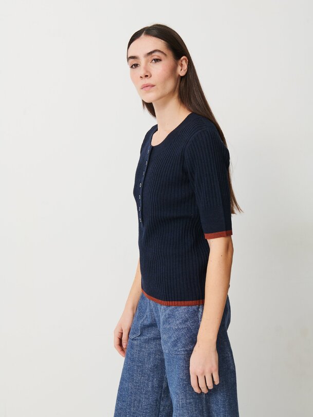 OREN SWEATER -  Marine , Ready-to-wear Bensimon