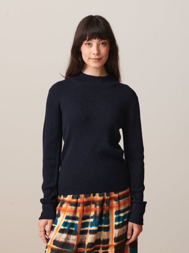 OLIN SWEATER -  Marine , Ready-to-wear Bensimon