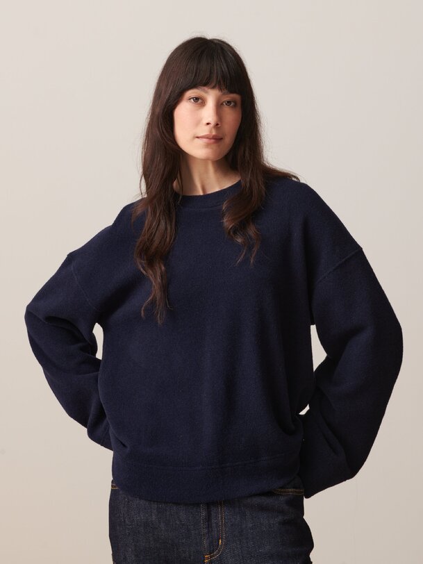 ORCHIS SWEATSHIRT -  Marine , Ready-to-wear Bensimon