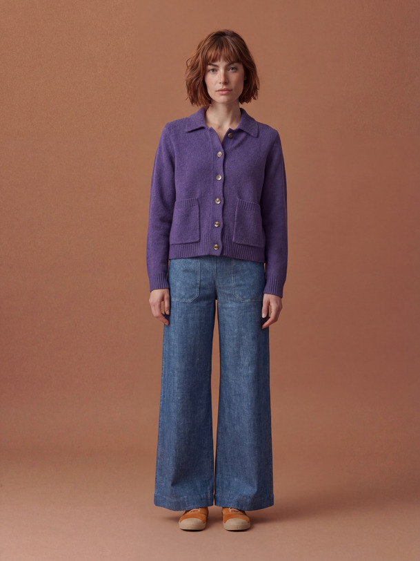 ORIA CARDIGAN -  P urple , Ready-to-wear Bensimon