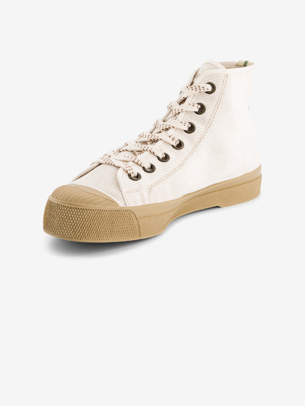 Women's Stella B79 corduroy sneakers - Ecru , Tennis & Shoes Bensimon