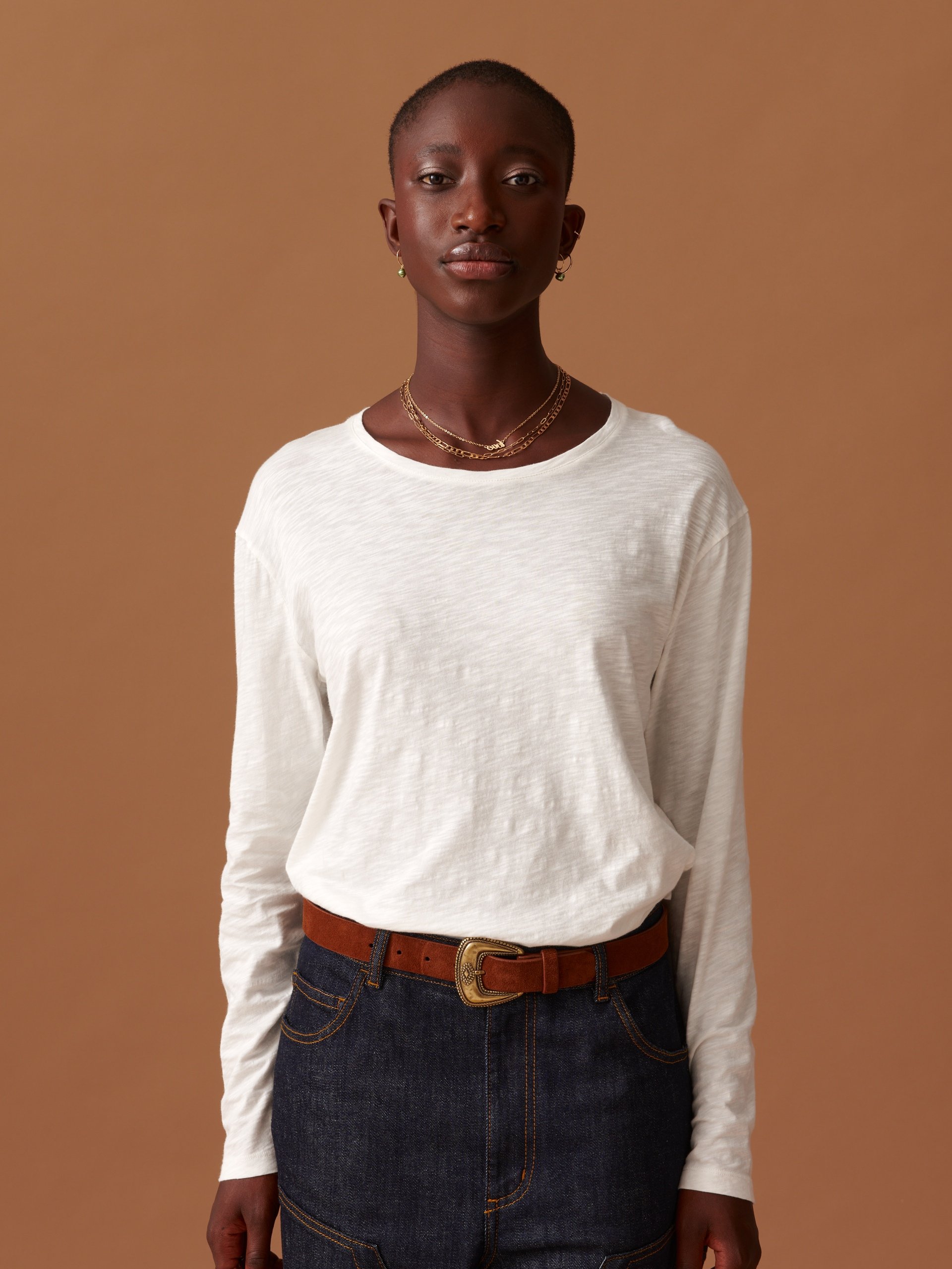 T-SHIRT JULY ML -  Ecru , Ready-to-wear Bensimon