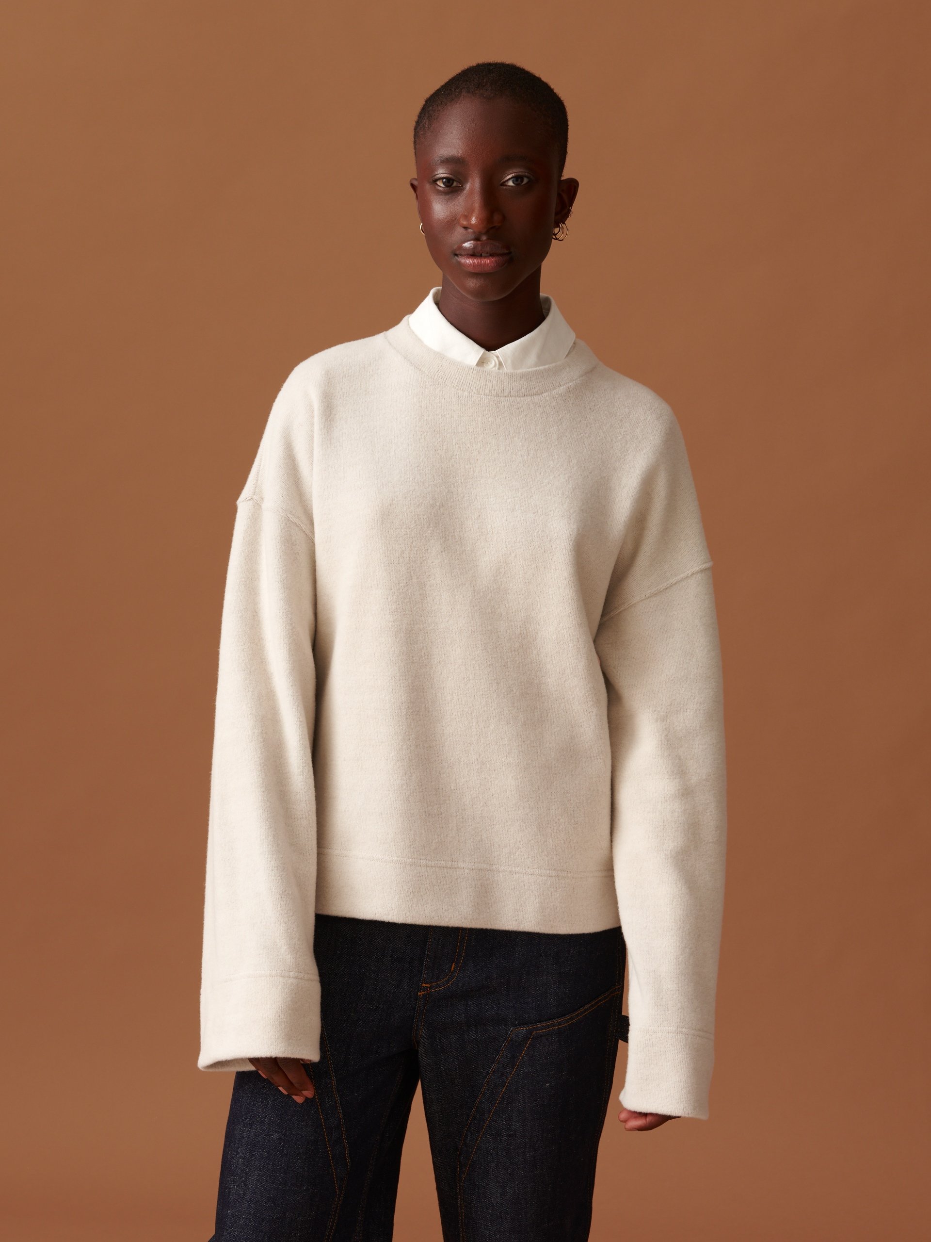 ORCHIS SWEATSHIRT -  Ecru , Ready-to-wear Bensimon