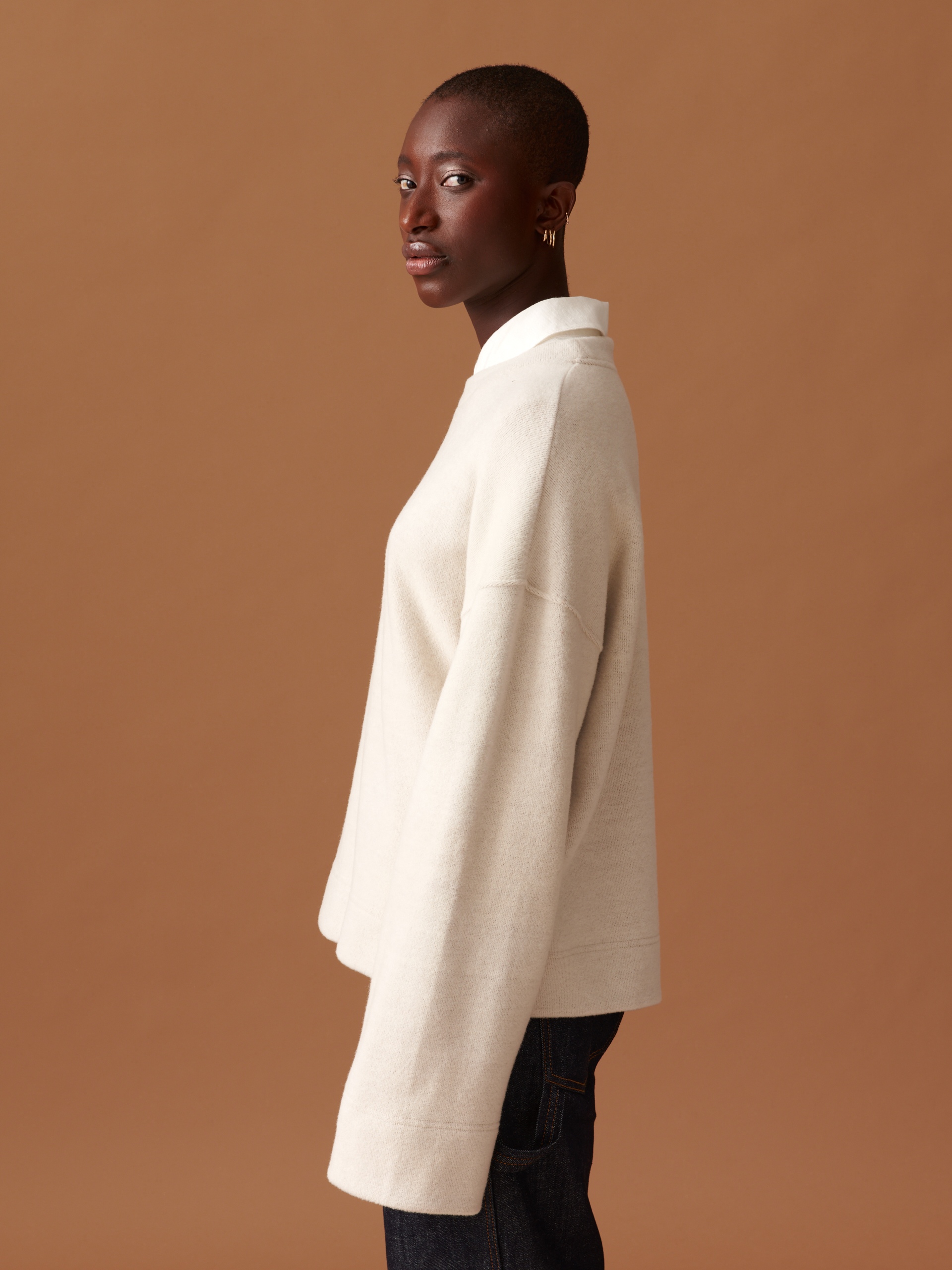 ORCHIS SWEATSHIRT -  Ecru , Ready-to-wear Bensimon