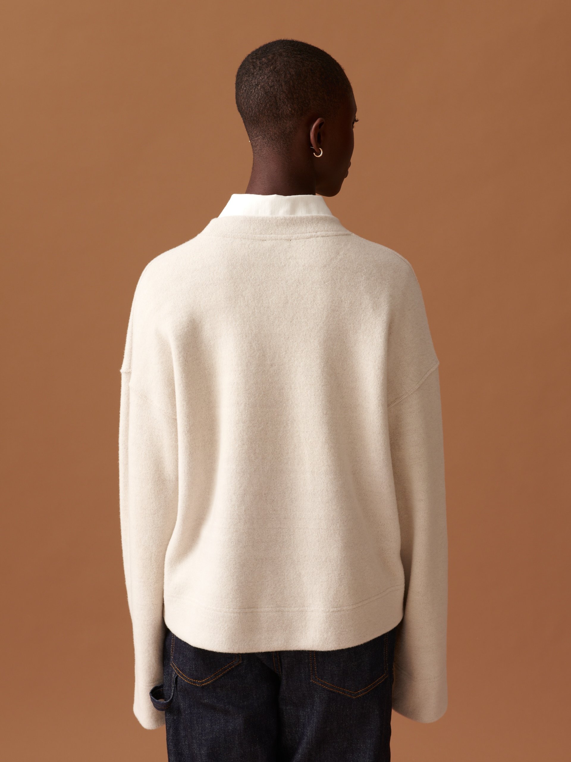 ORCHIS SWEATSHIRT -  Ecru , Ready-to-wear Bensimon