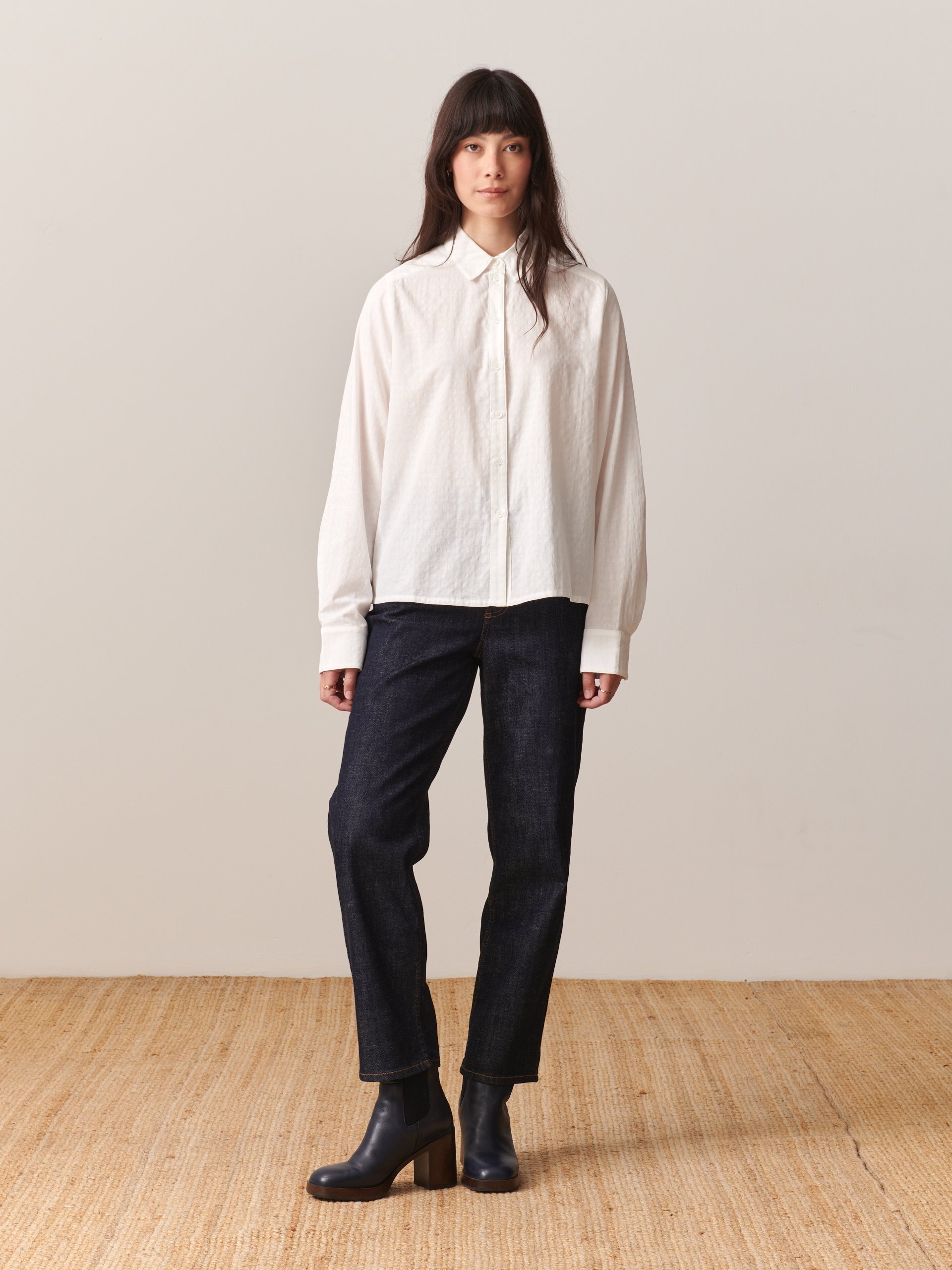 NOEMIE ML SHIRT -  Ecru , Ready-to-wear Bensimon