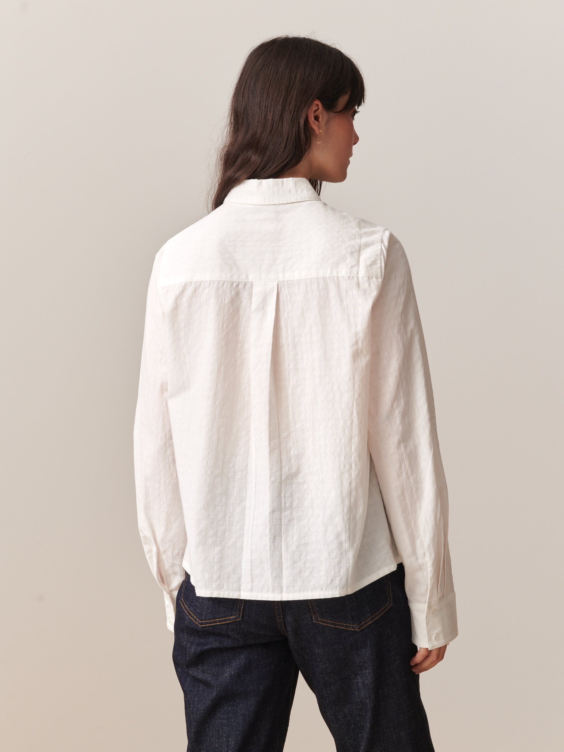 NOEMIE ML SHIRT -  Ecru , Ready-to-wear Bensimon