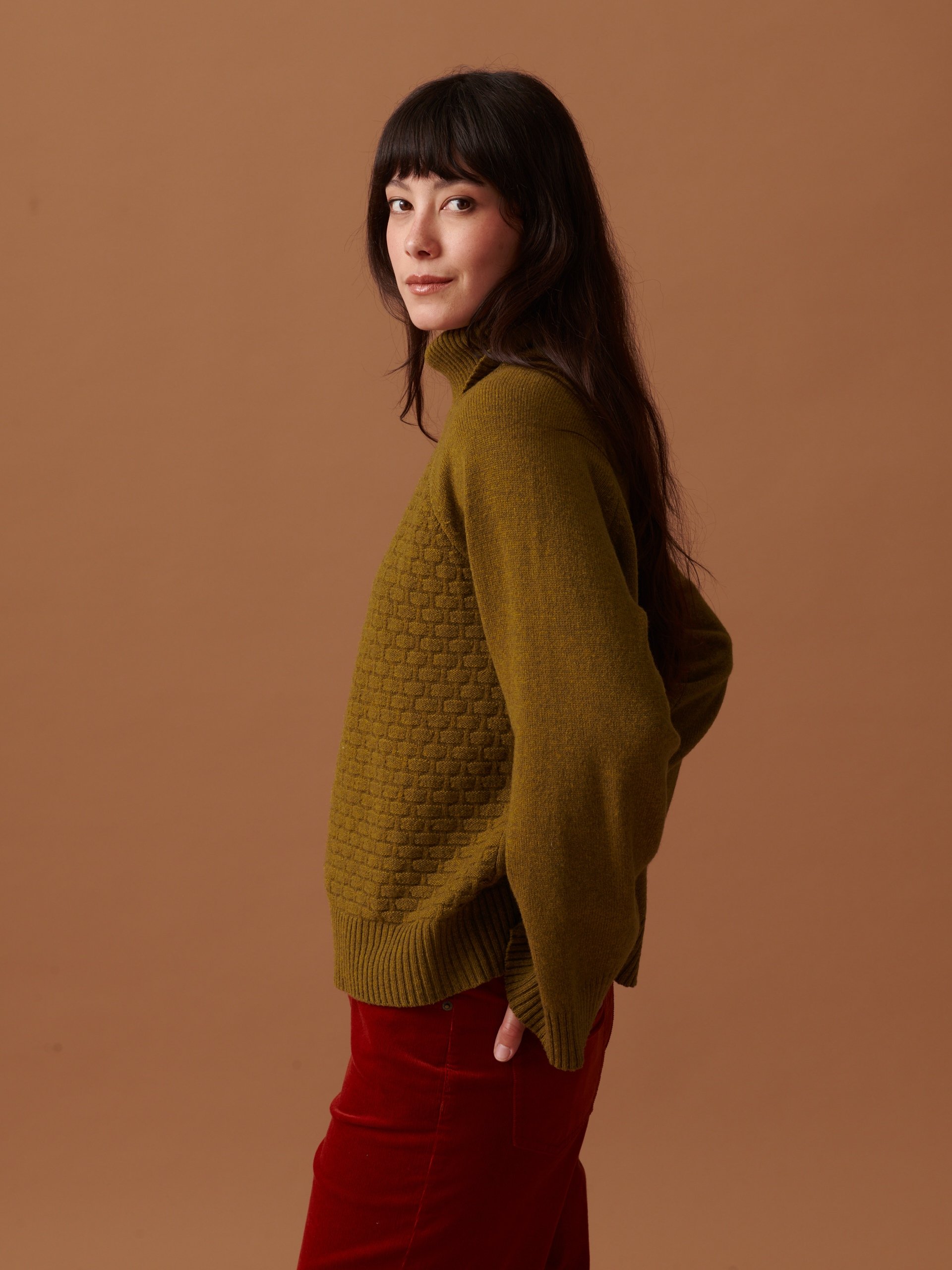MAGGY SWEATER -  Khaki , Ready-to-wear Bensimon