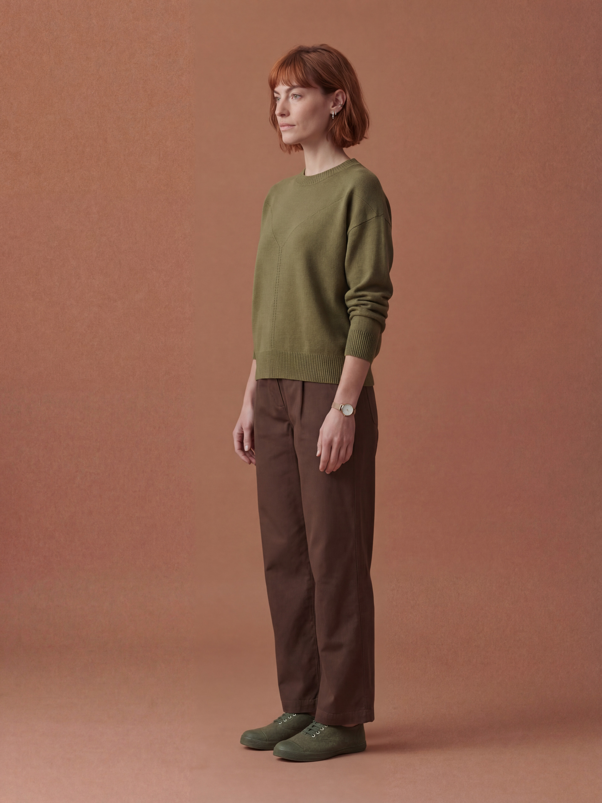 OUDAI SWEATER -  Khaki , Ready-to-wear Bensimon