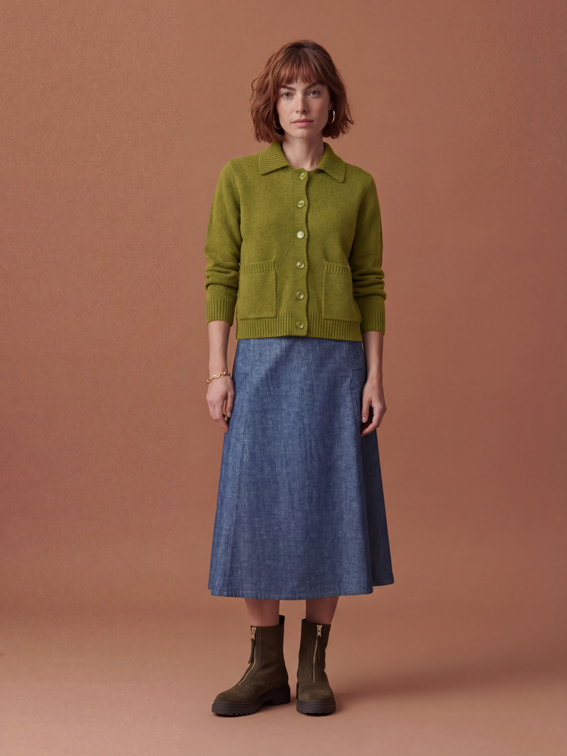 ORIA CARDIGAN -  Khaki , Ready-to-wear Bensimon