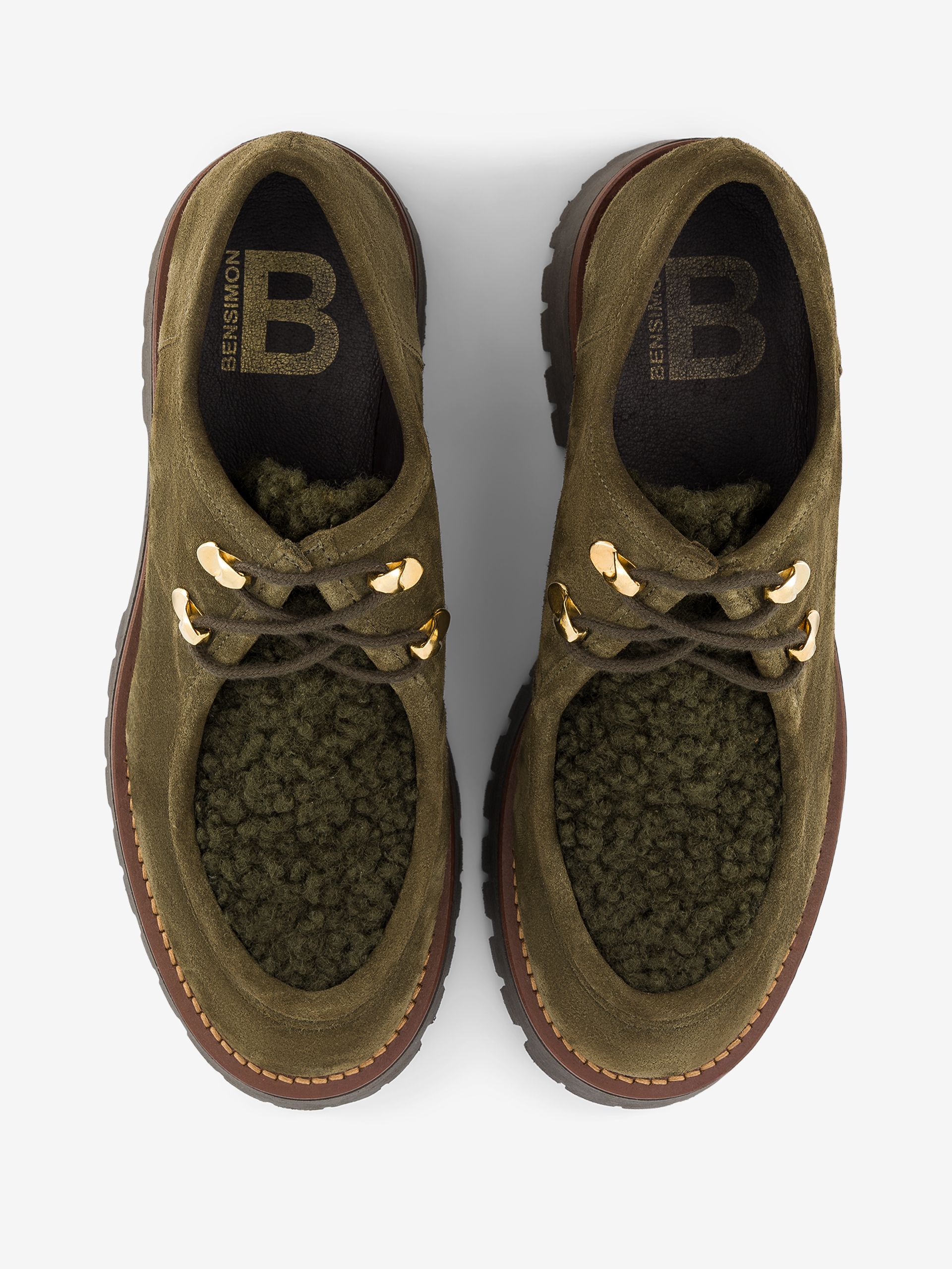 DERBIES - Khaki , Tennis & Shoes Bensimon