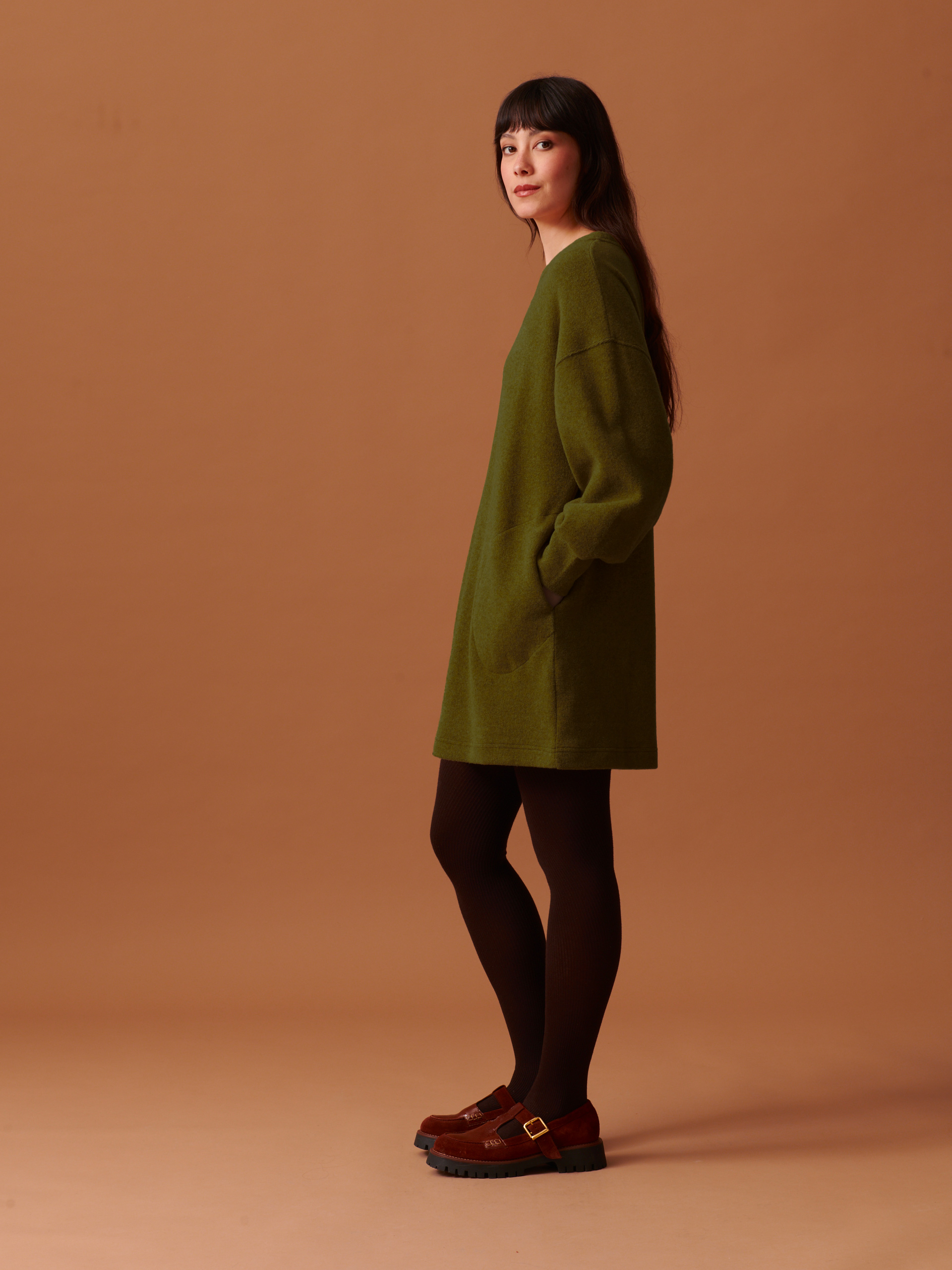 ORELIA DRESS -  Khaki , Ready-to-wear Bensimon