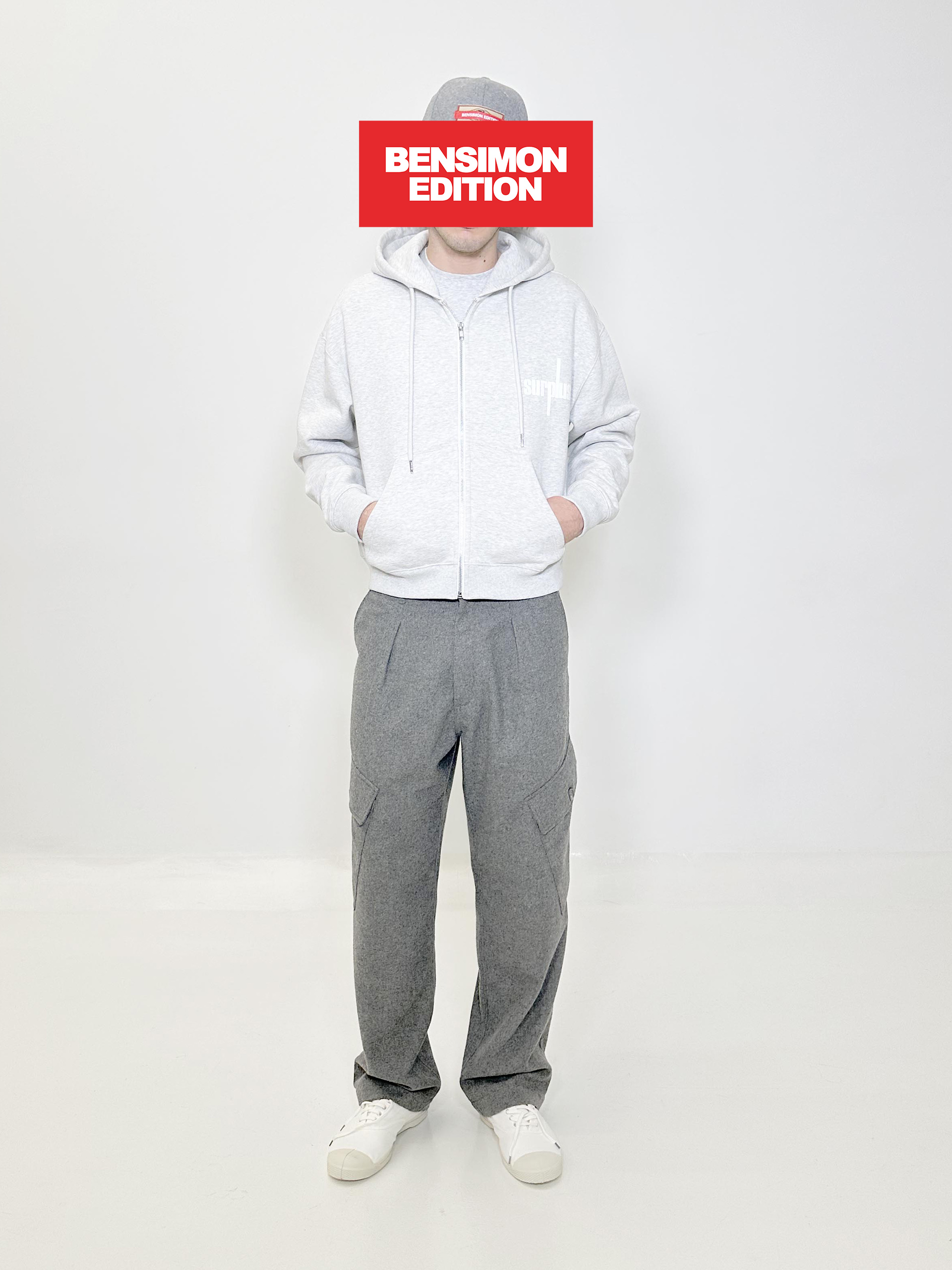 GILET OSH BENSIMON EDITION -  Heather gray , Ready-to-wear Bensimon