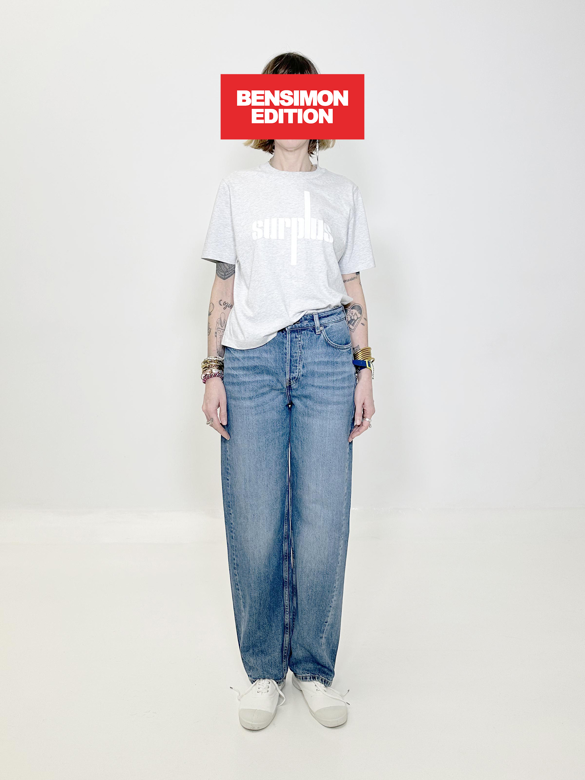 T-SHIRT NARBONNE BENSIMON EDITION -  Heather gray , Ready-to-wear Bensimon