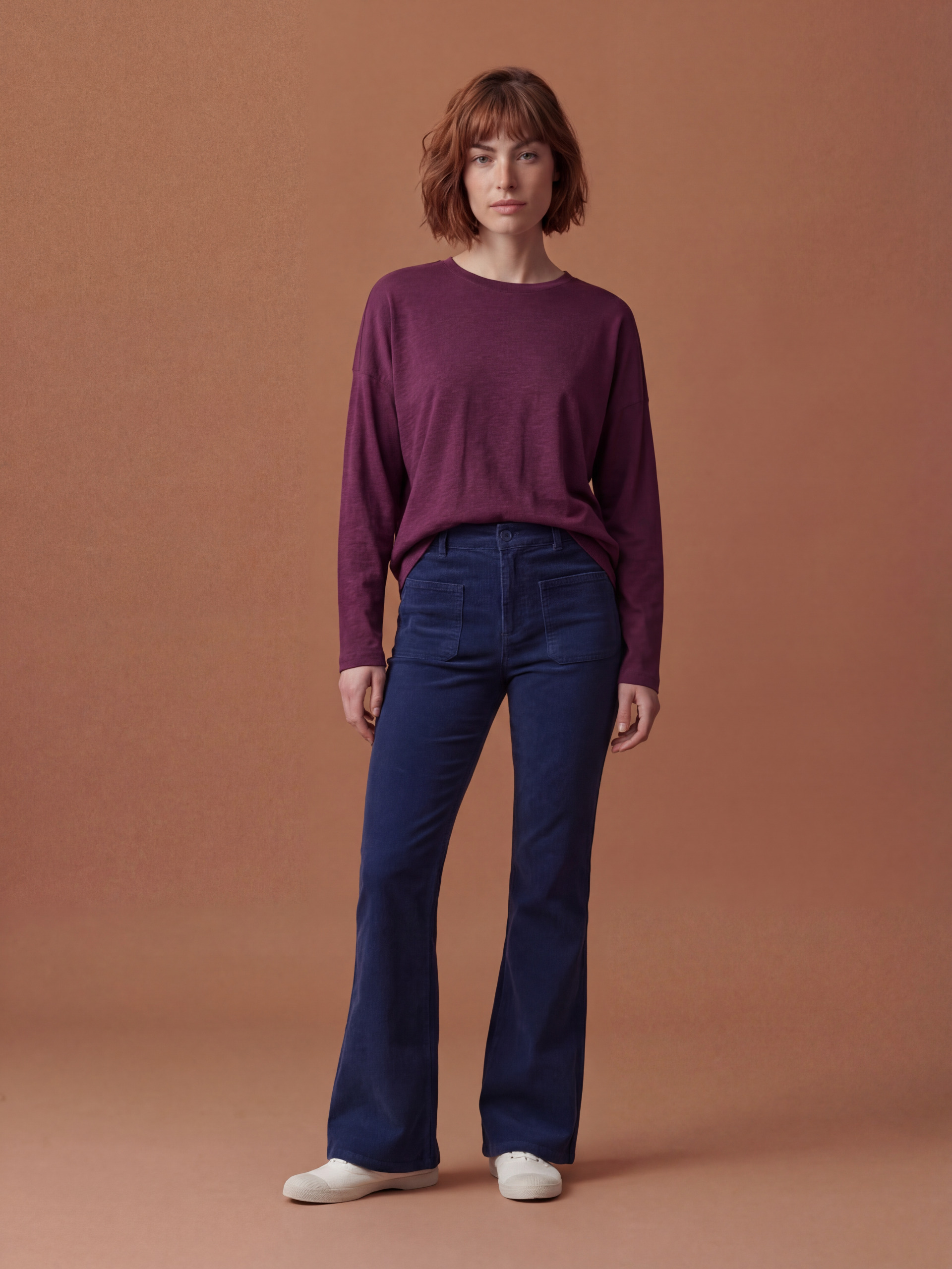 JULY LS T-SHIRT -  Plum , Ready-to-wear Bensimon