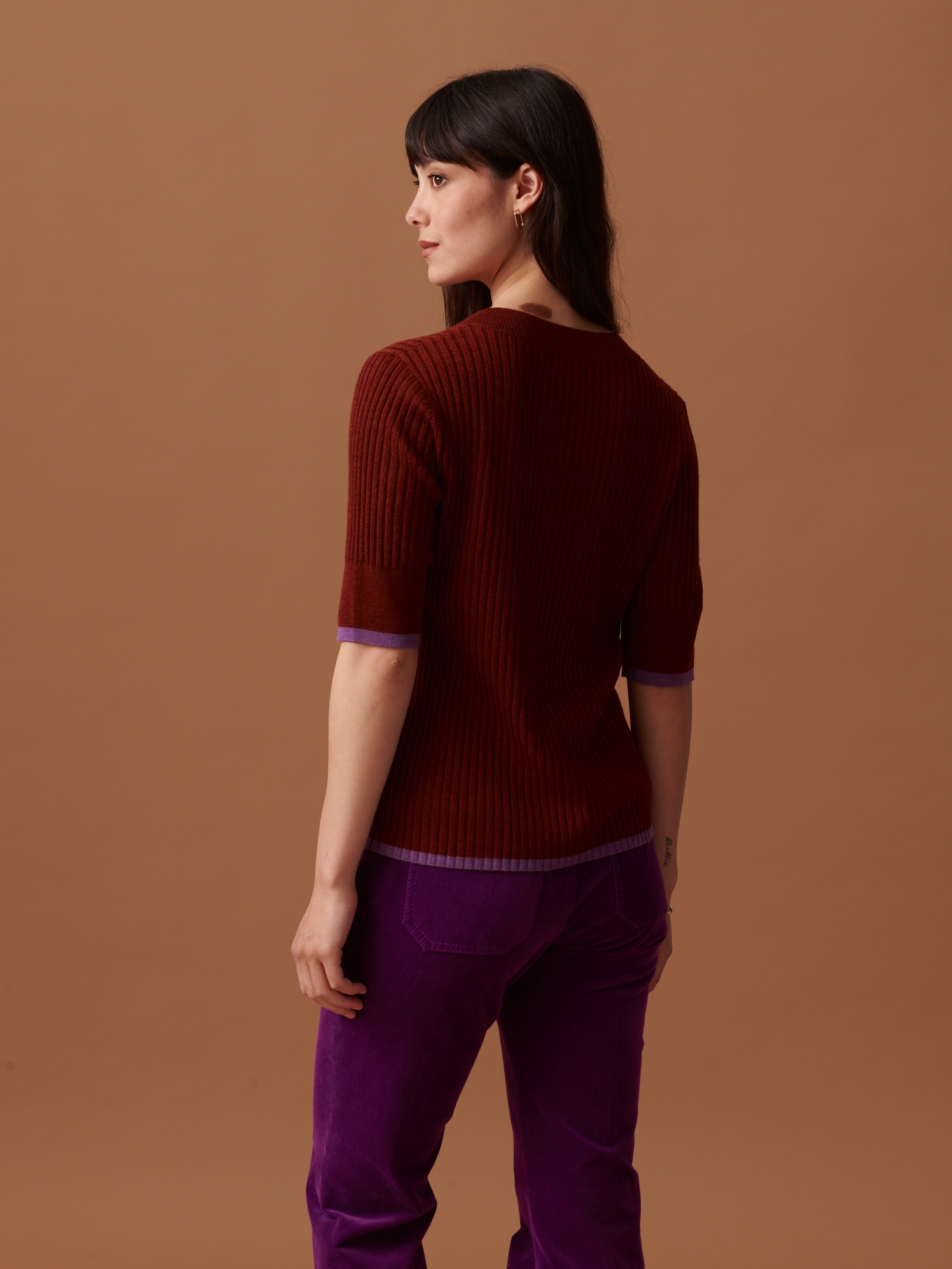 OREN SWEATER -  Cognac , Ready-to-wear Bensimon