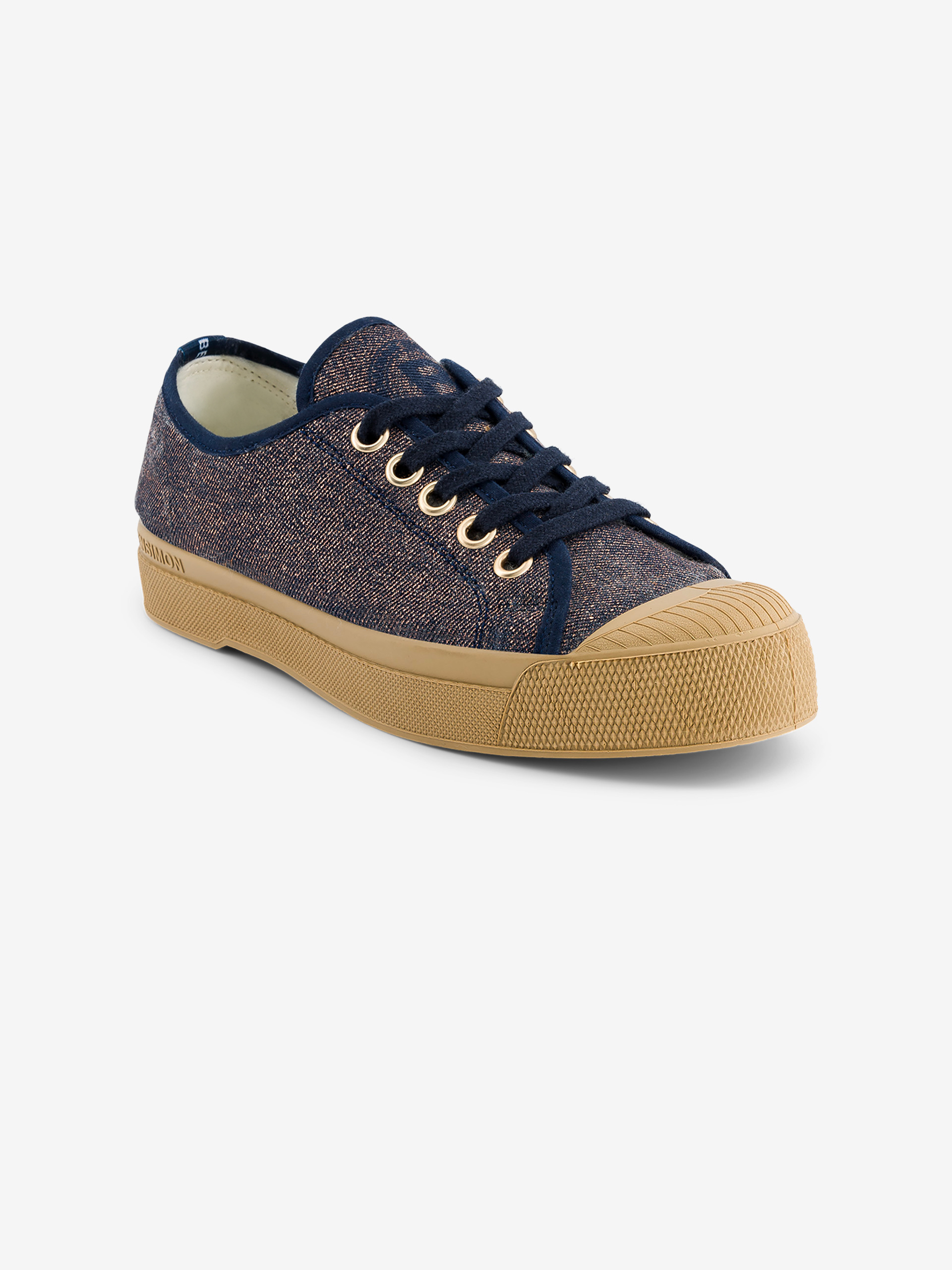 Women's Romy B79 shiny denim sneakers - Denim , Tennis & Shoes Bensimon