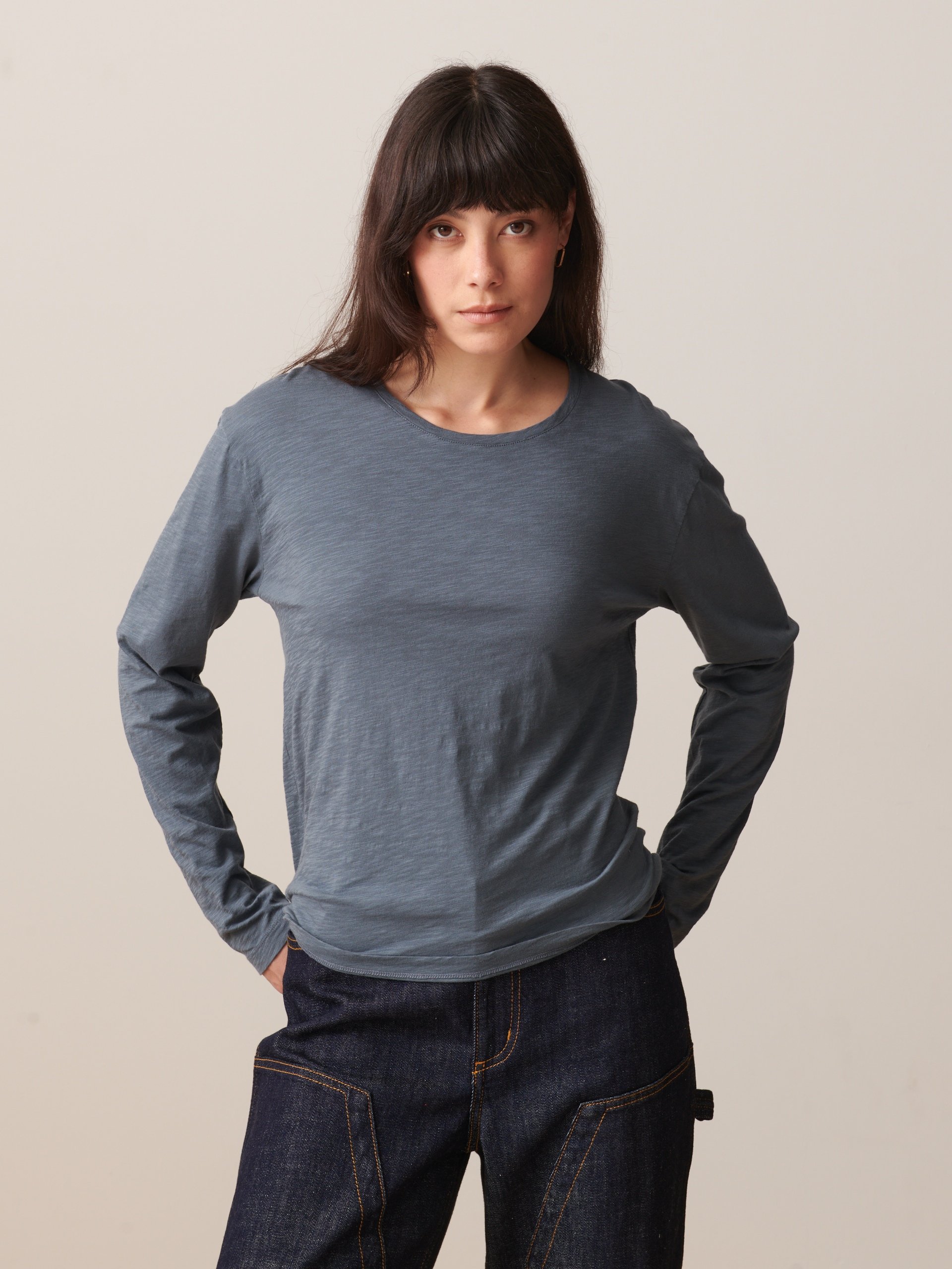 JULY LS T-SHIRT -  Slate , Ready-to-wear Bensimon