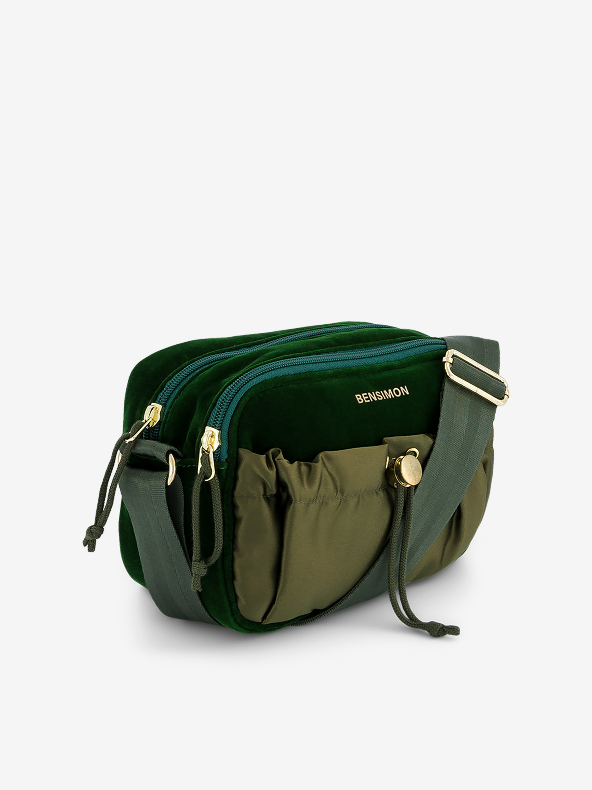 CROSS BODYBAG MADRAS -  Pine green , Bags & Luggage Bensimon