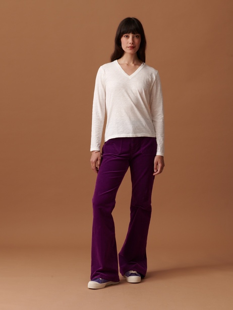 AOUT T-SHIRT -  Ecru , Ready-to-wear Bensimon