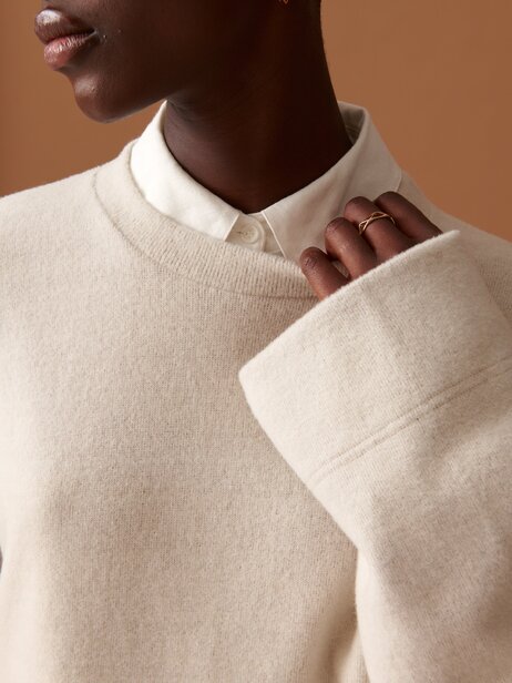 ORCHIS SWEATSHIRT -  Ecru , Ready-to-wear Bensimon