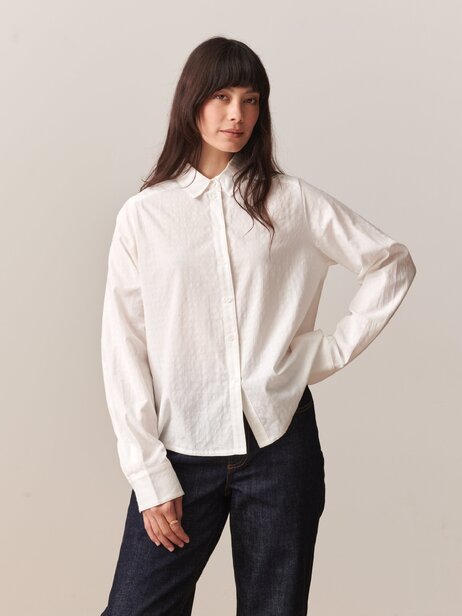 NOEMIE ML SHIRT -  Ecru , Ready-to-wear Bensimon