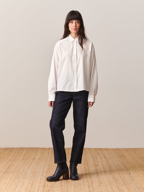 NOEMIE ML SHIRT -  Ecru , Ready-to-wear Bensimon