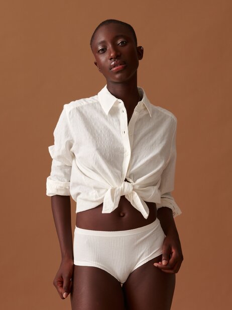 NOEMIE ML SHIRT -  Ecru , Ready-to-wear Bensimon