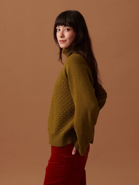 MAGGY SWEATER -  Khaki , Ready-to-wear Bensimon